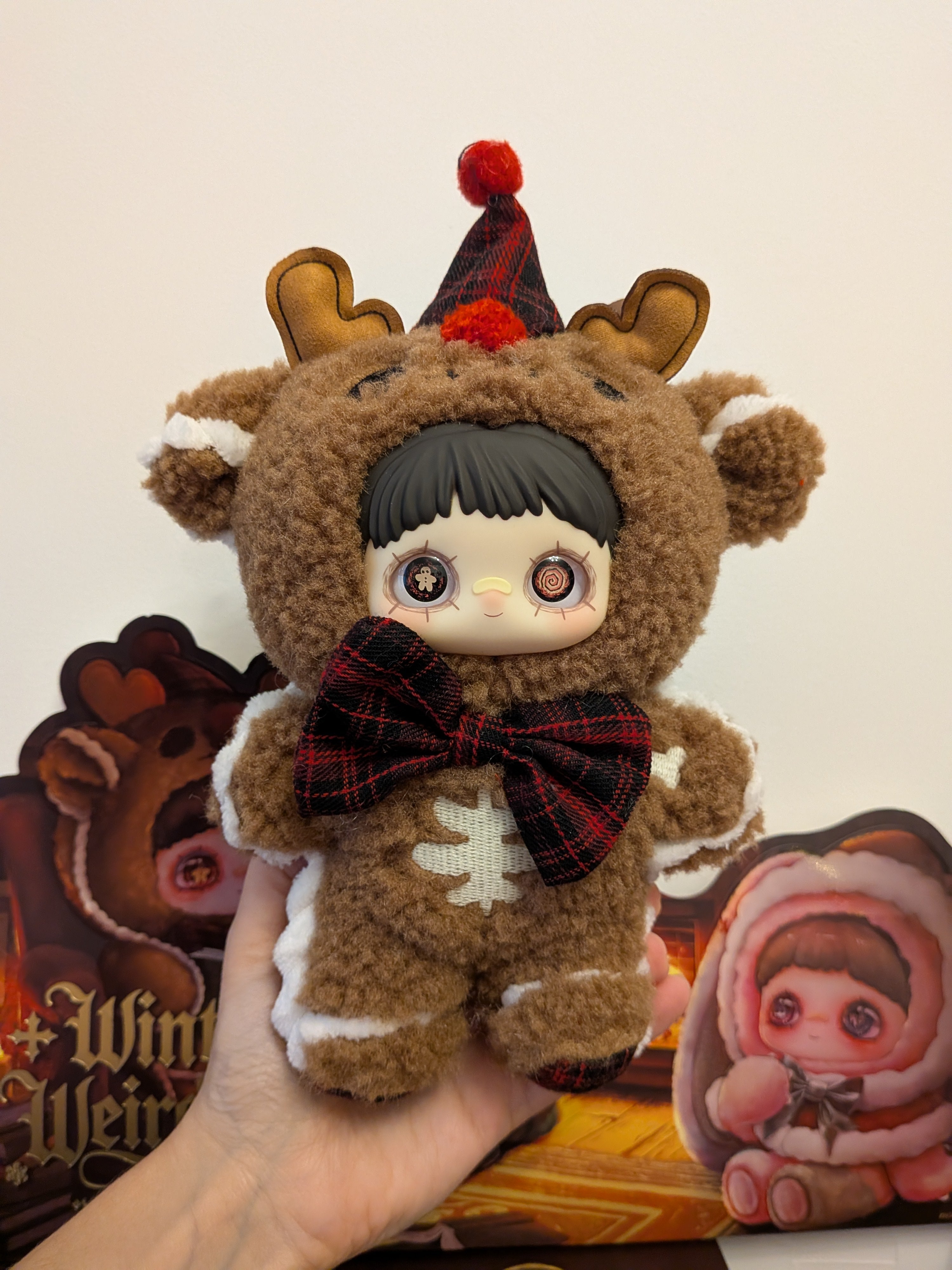 Maymei Winter Weirdness Gingerbread Deer – Plush Pendant Doll (Sealed or Without Box) - Secret Garden Collectibles