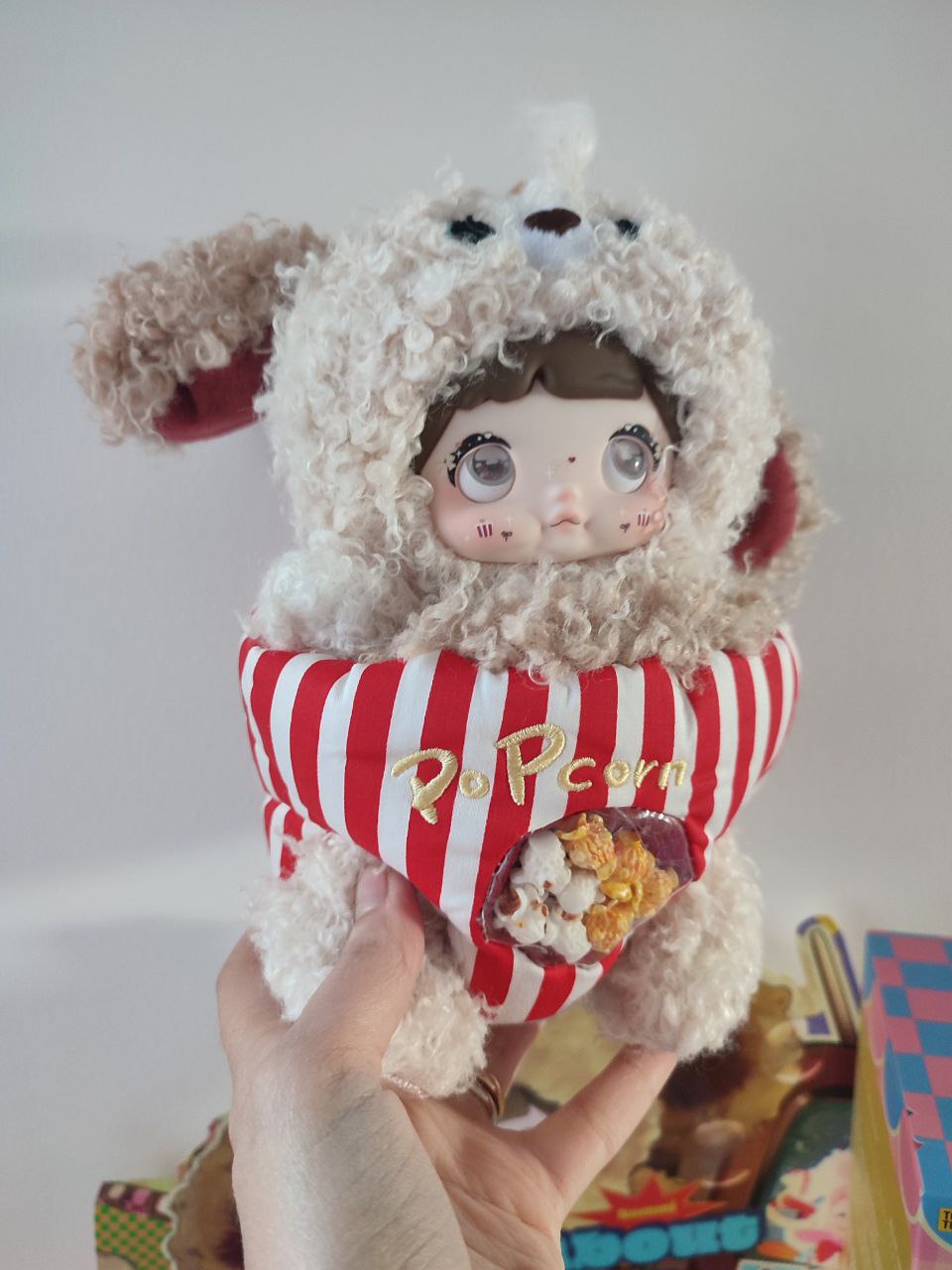 Nommi About The Childhood– Puppy Popcorn Plush Pendant Doll - Secret Garden Collectibles