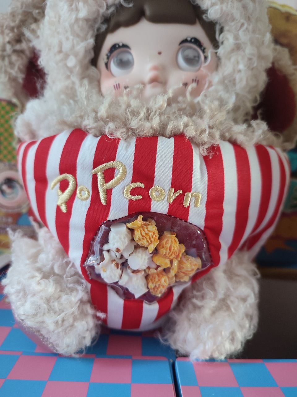 Nommi About The Childhood– Puppy Popcorn Plush Pendant Doll - Secret Garden Collectibles