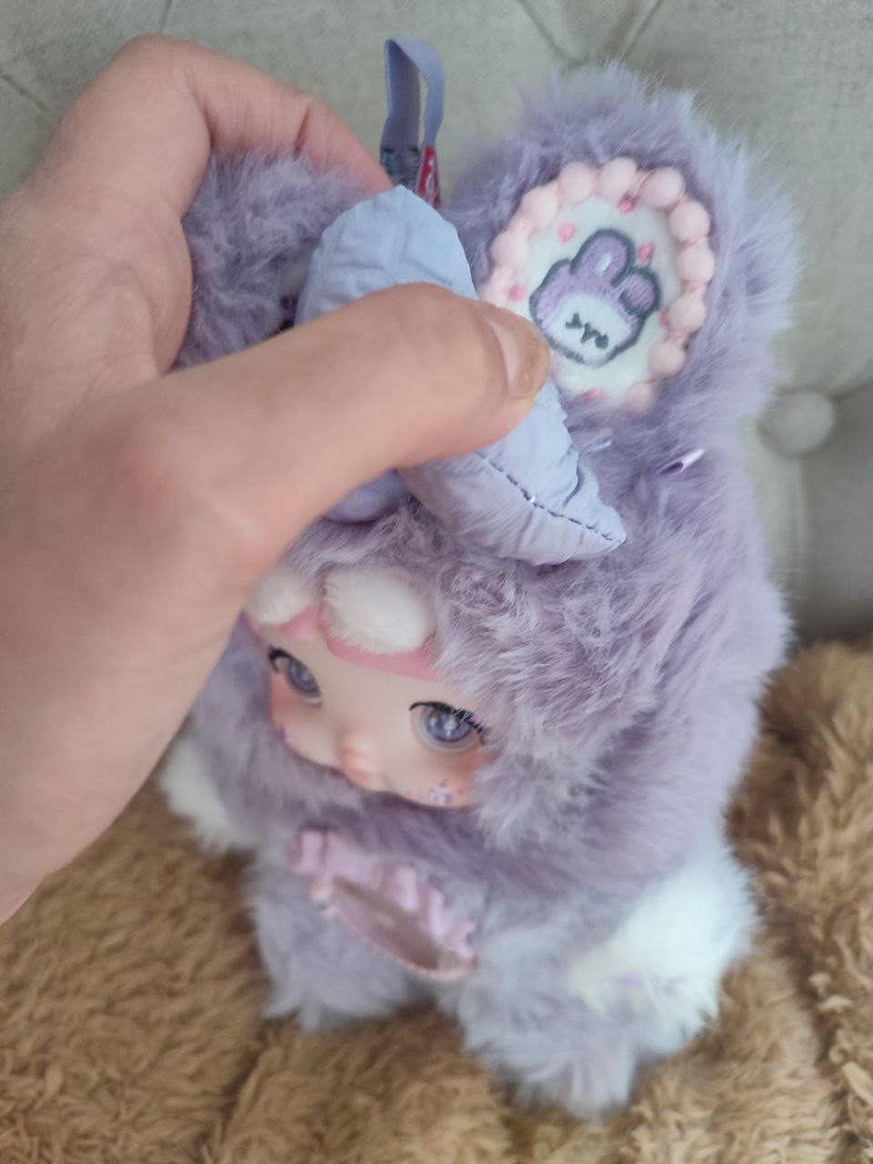 Nommi One Bite Sweetheart Taro Pastry – Plush Doll - Secret Garden Collectibles