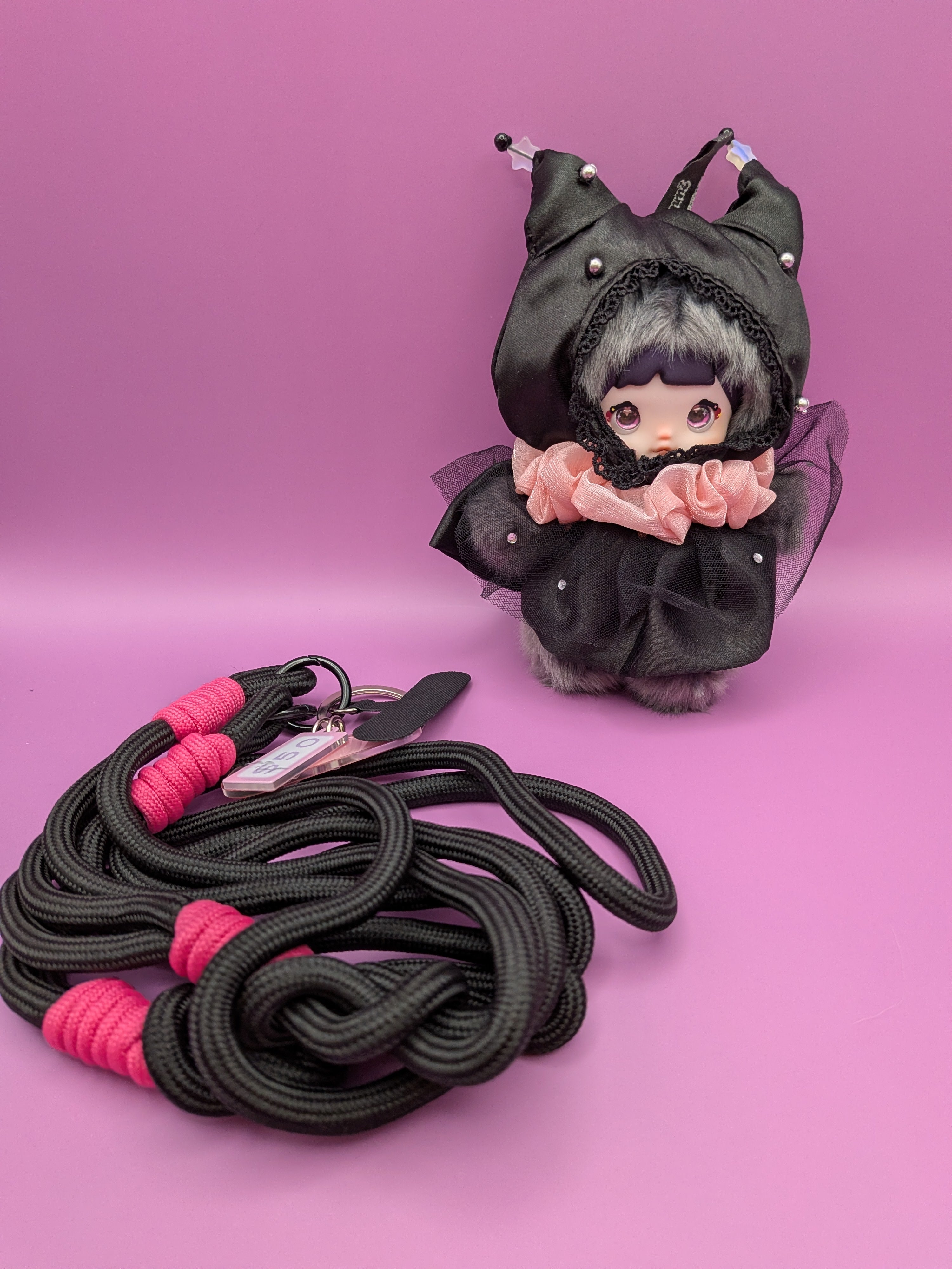 Nommi Black Cat Doll Limited Edition – Vivo S50 Exclusive Interchangeable Eyes Collectible - Secret Garden Collectibles