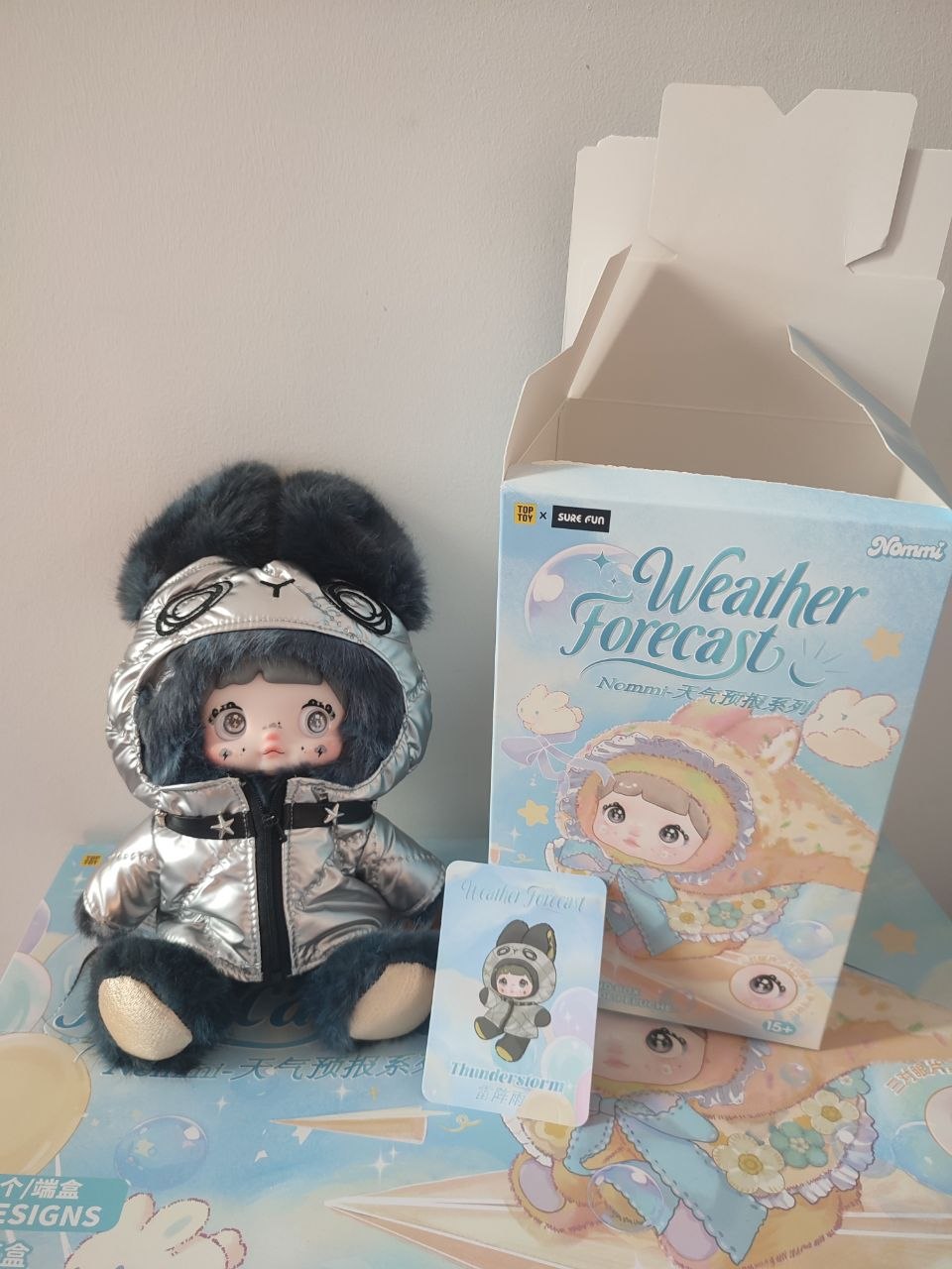 Nommi Weather Forecast Thunderstorm – Plush Pendant Doll (Sealed or Without Box)