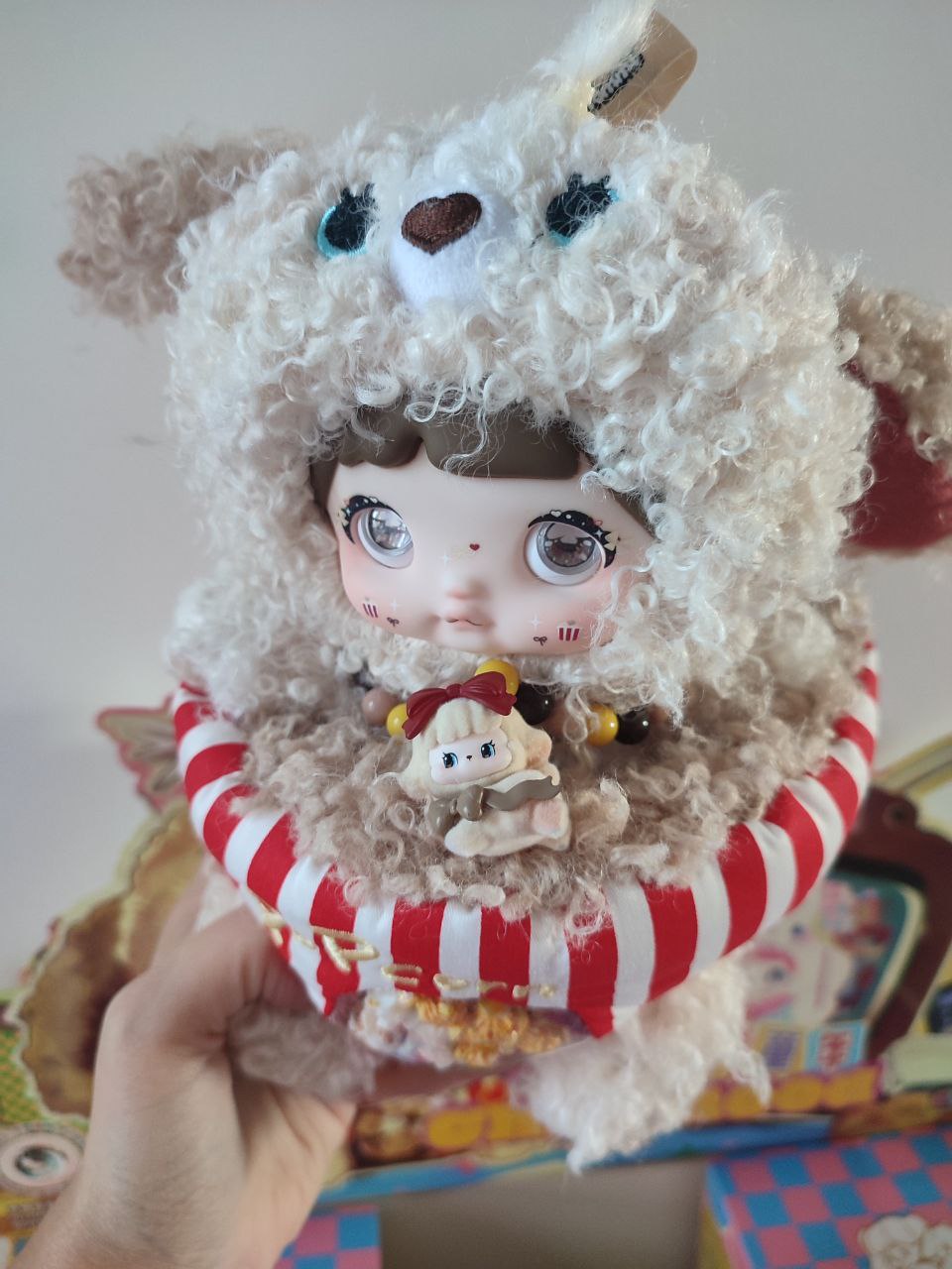 Nommi About The Childhood– Puppy Popcorn Plush Pendant Doll - Secret Garden Collectibles