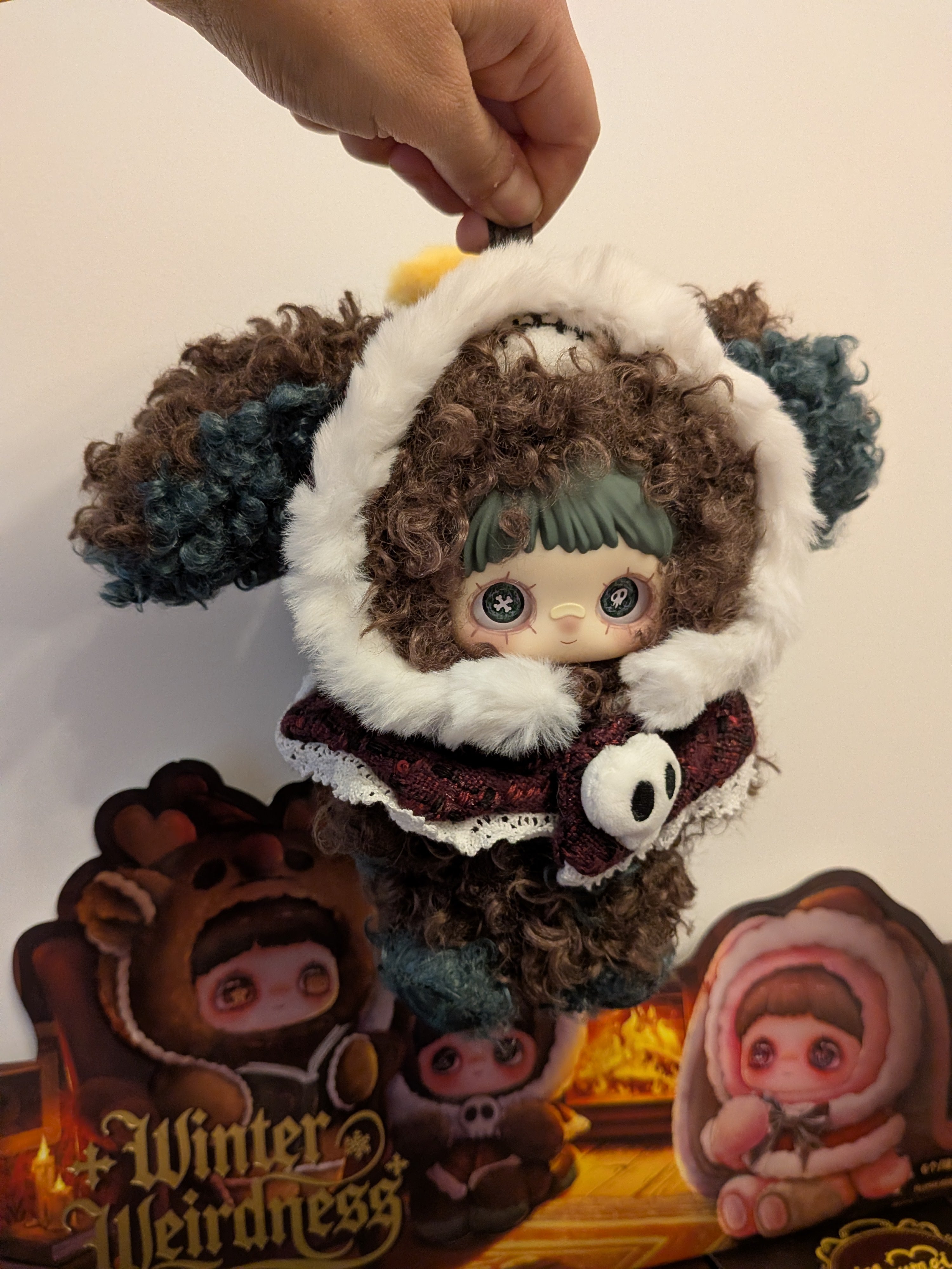 Maymei Winter Weirdness Ghost Puppy – Plush Pendant Doll (Sealed or Without Box) - Secret Garden Collectibles