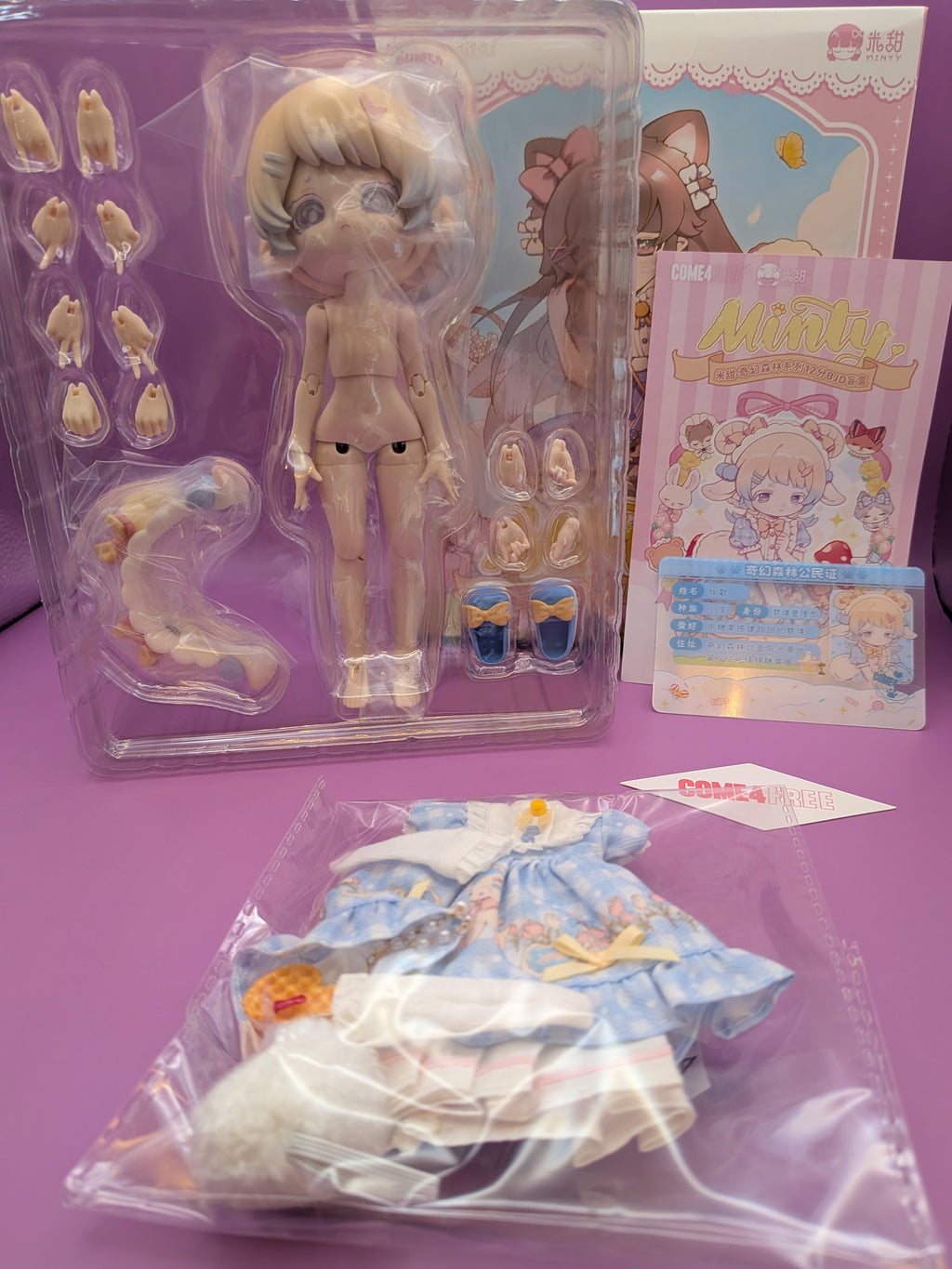 Come4free Minty- the Enchanted forest series BJD confirmed figure Lamb - Secret Garden Collectibles