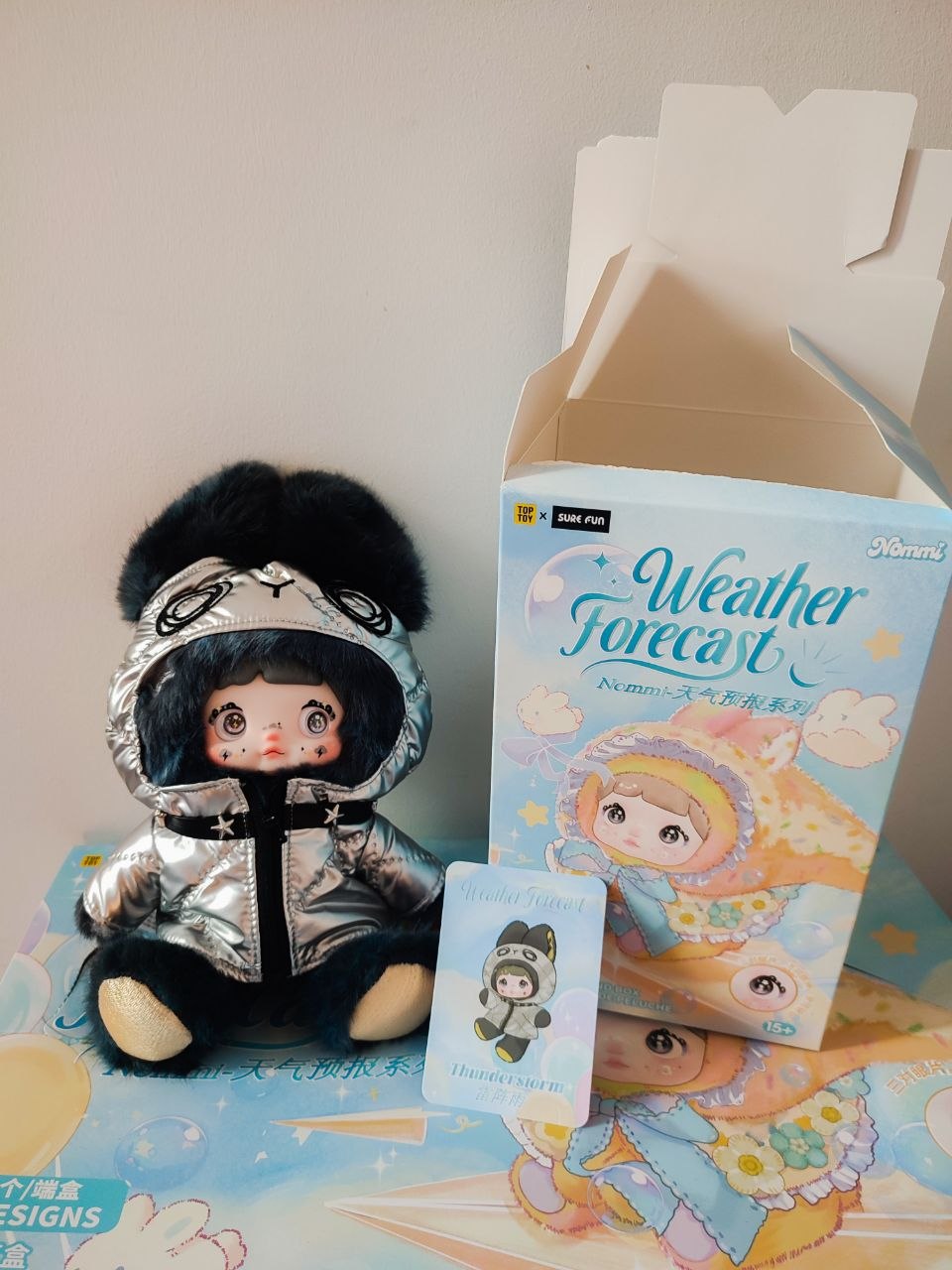 Nommi Weather Forecast Thunderstorm – Plush Pendant Doll (Sealed or Without Box)