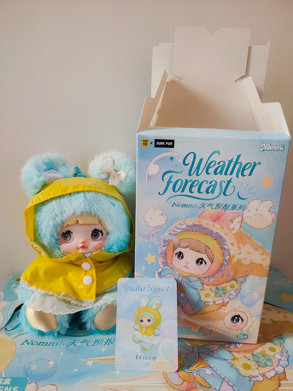 Nommi Weather Forecast Drizzle – Plush Pendant Doll (Sealed or Without Box) - Secret Garden Collectibles