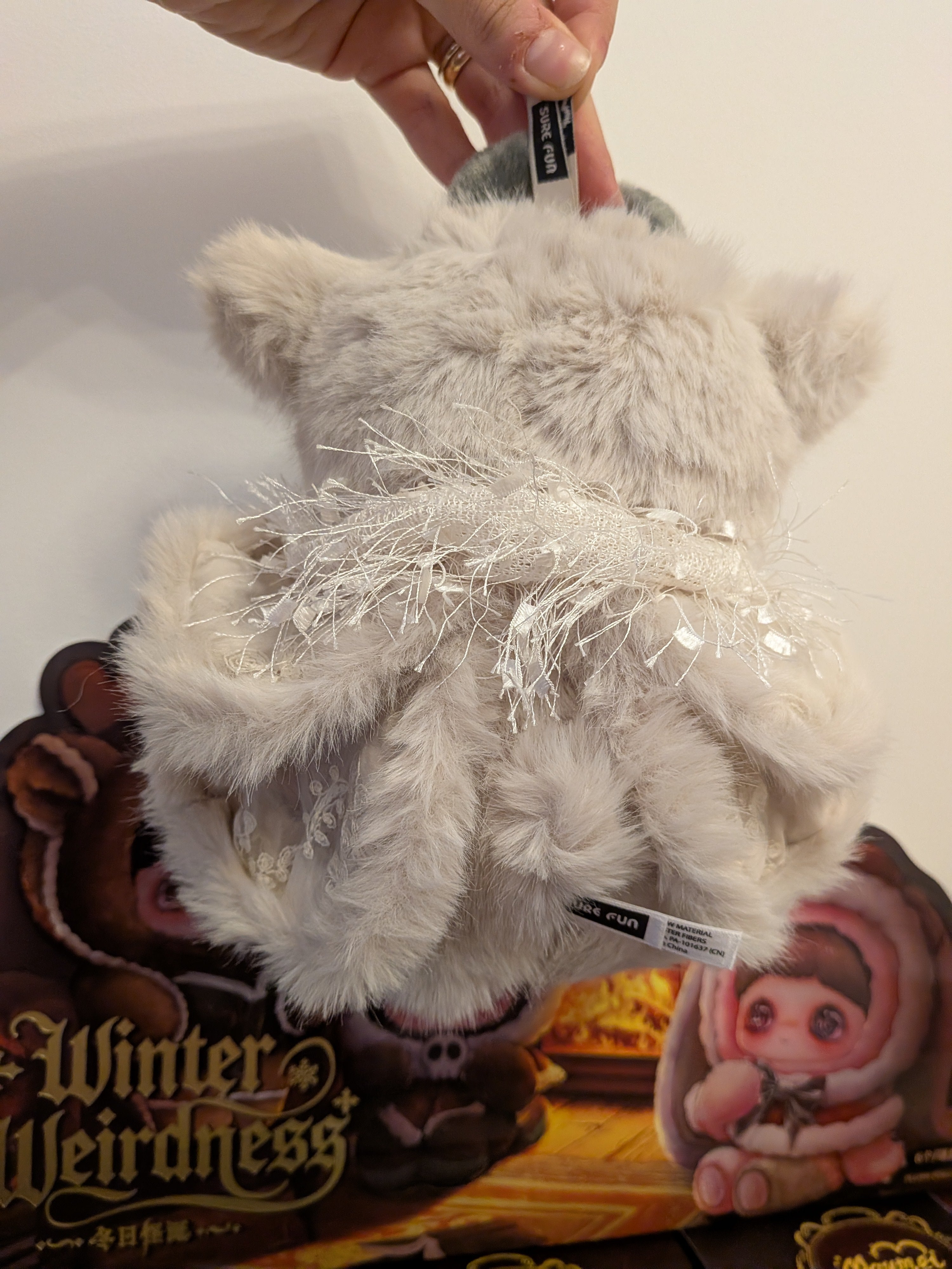 Maymei Winter Weirdness – plush pendant doll Snow Moth - Secret Garden Collectibles
