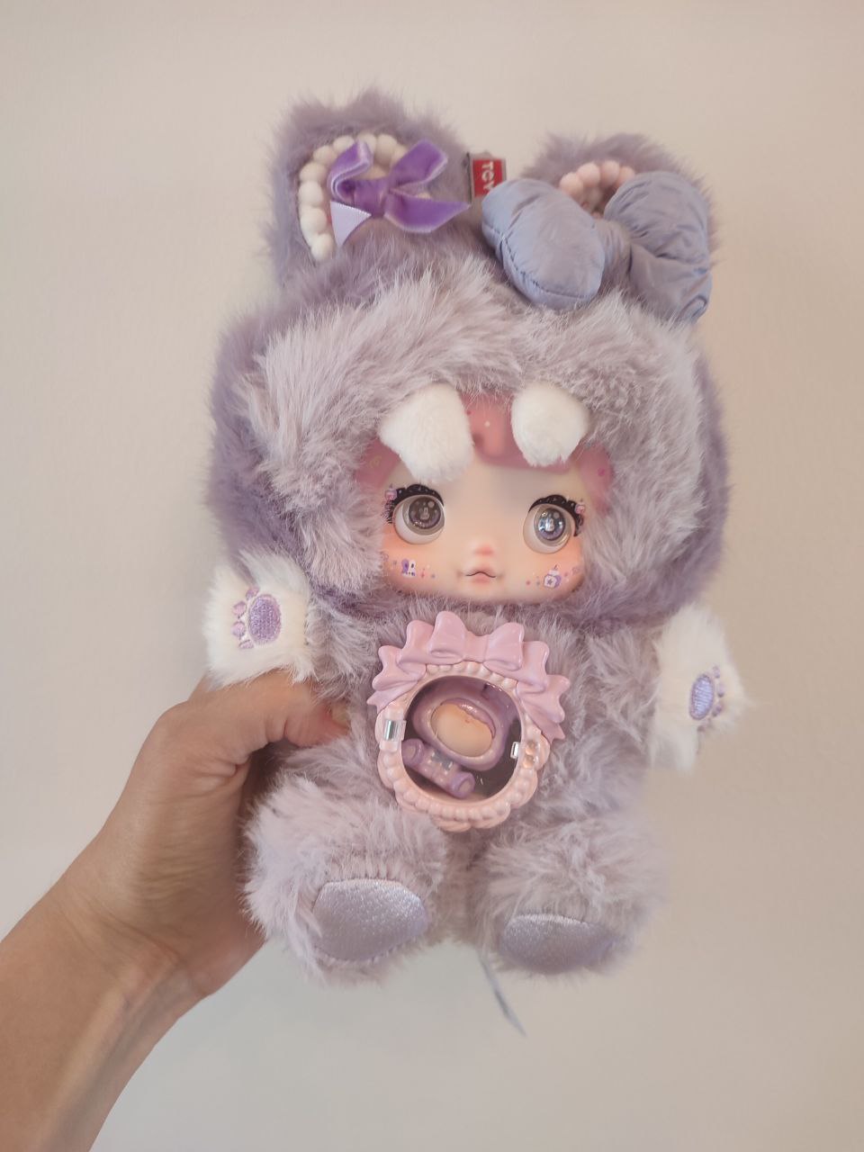 Nommi One Bite Sweetheart Taro Pastry – Plush Doll - Secret Garden Collectibles