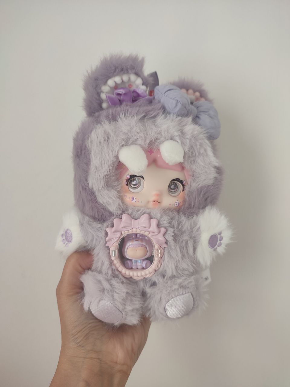 Nommi One Bite Sweetheart Taro Pastry – Plush Doll - Secret Garden Collectibles