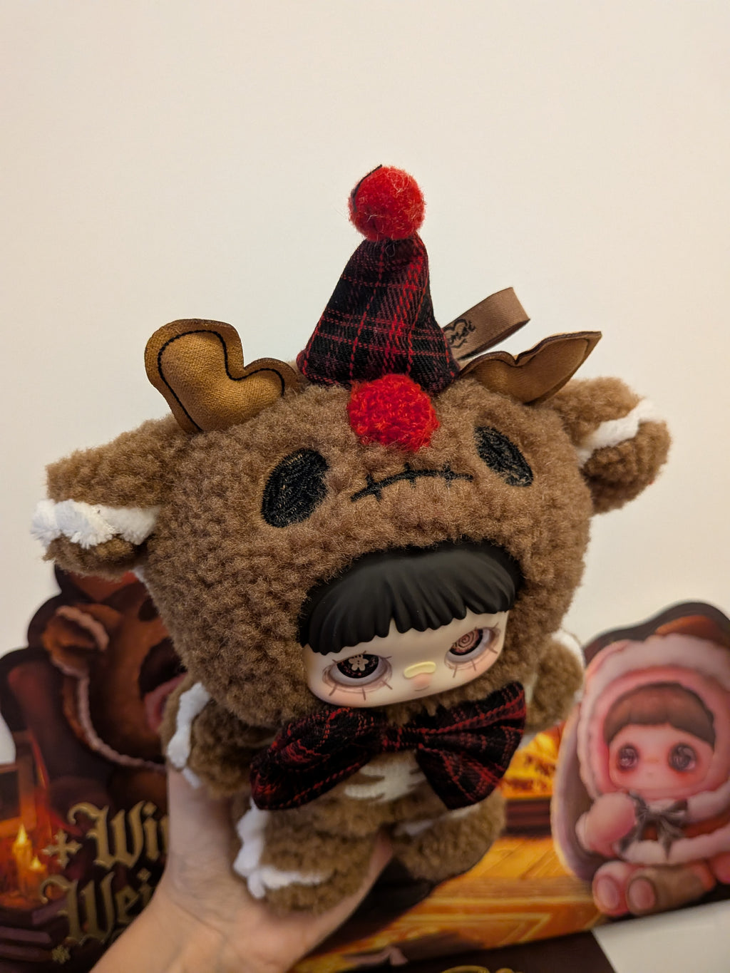 Maymei Winter Weirdness Gingerbread Deer – Plush Pendant Doll (Sealed or Without Box) - Secret Garden Collectibles