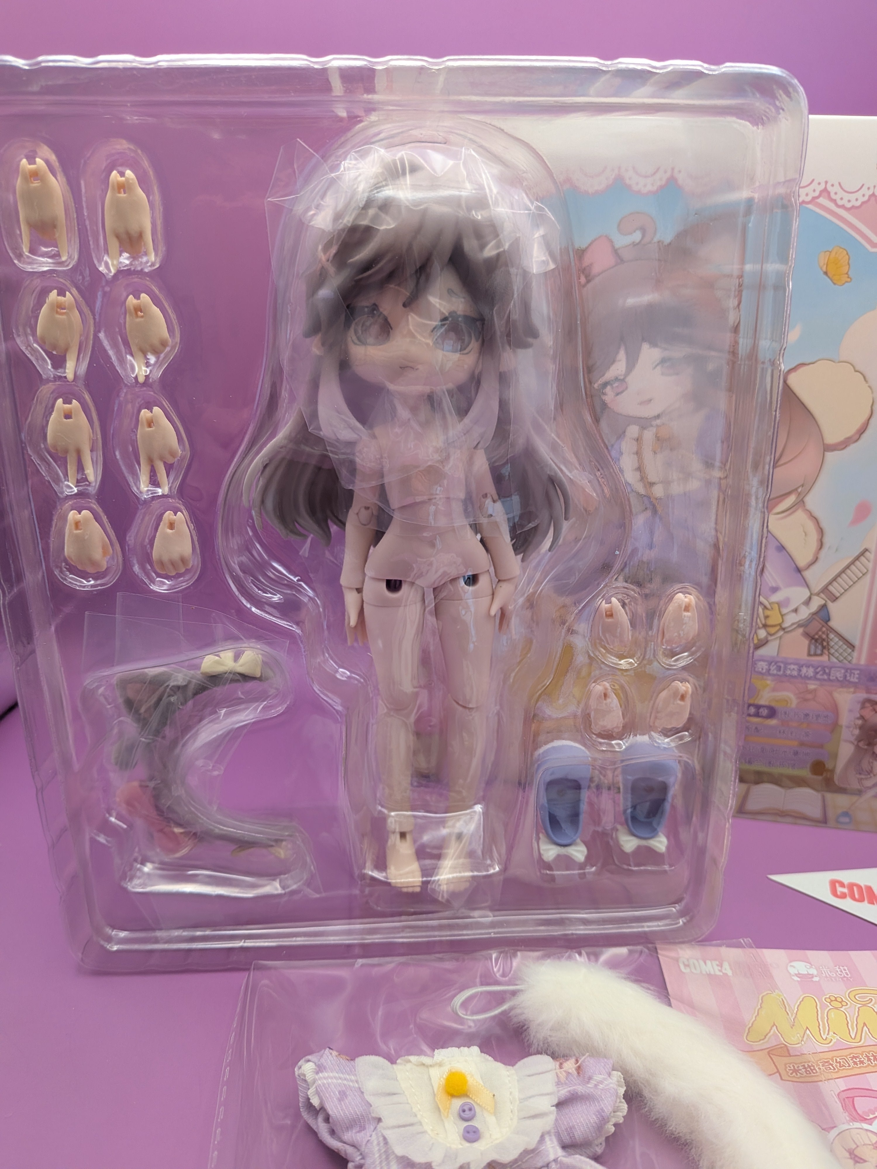 Come4free Minty- the Enchanted forest series BJD confirmed figure Cat - Secret Garden Collectibles