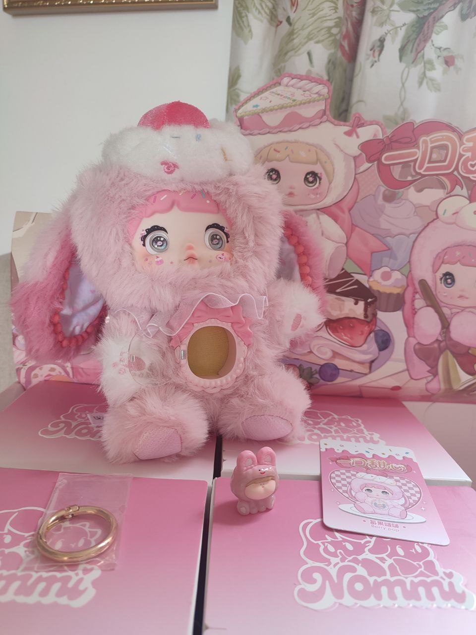 Nommi One Bite Sweetheart Berry Pop – Plush Doll - Secret Garden Collectibles
