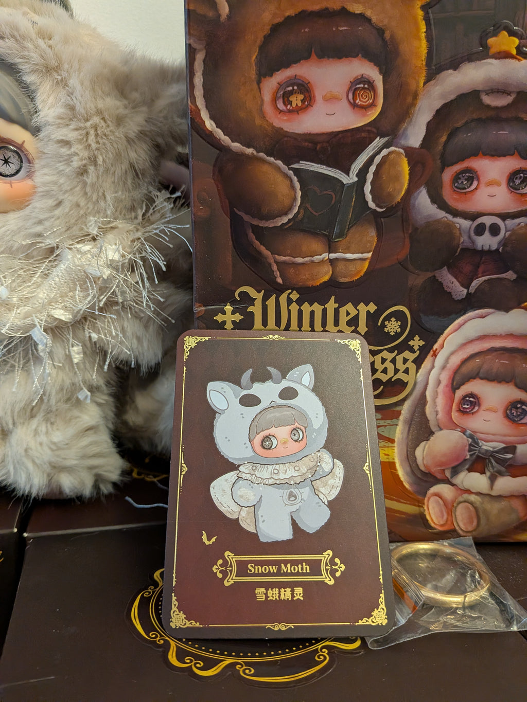 Maymei Winter Weirdness – plush pendant doll Snow Moth - Secret Garden Collectibles