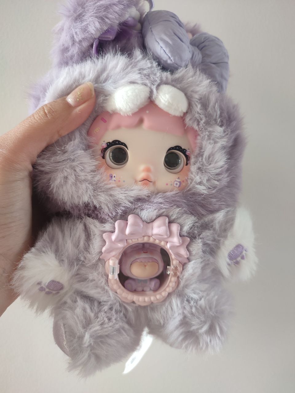 Nommi One Bite Sweetheart Taro Pastry – Plush Doll - Secret Garden Collectibles