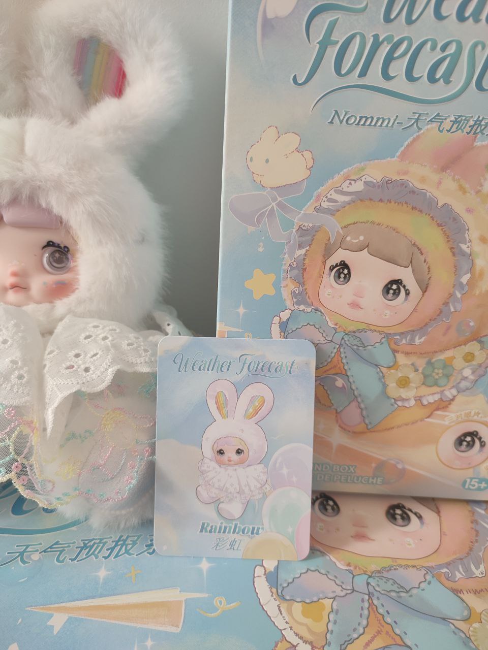 Nommi Weather Forecast Rainbow – Plush Pendant Doll (Sealed or Without Box)