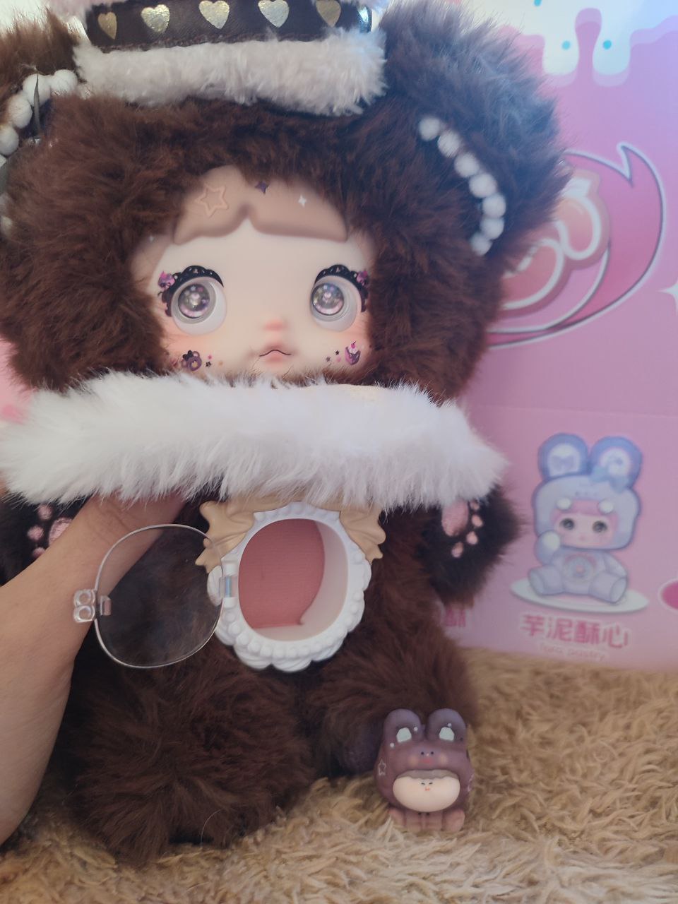 Nommi One Bite Sweetheart Mellow Cocoa – Plush Doll - Secret Garden Collectibles