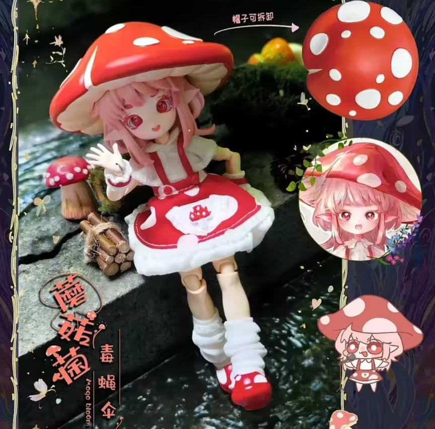 Mogo Bloom Mushroom Mycelium Naming BJD Series – Open (Revealed Character)