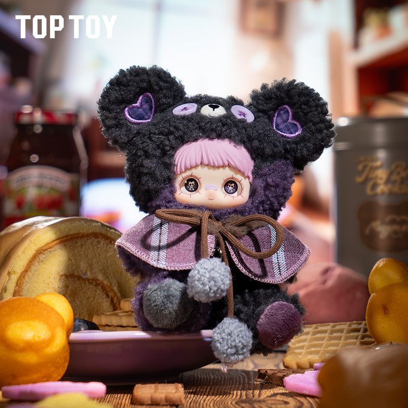 Maymei Tiny Bear Cookie – Taro Sesame Plush Pendant Doll