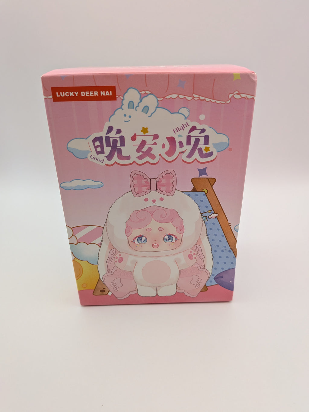 Lucky Deer Nai Goodnight Rabbit Series 1 Blind Box – Original Kawaii Pendant Mystery Doll - Secret Garden Collectibles