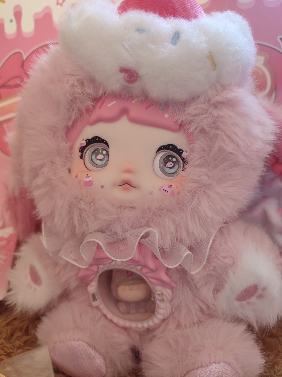 Nommi One Bite Sweetheart Berry Pop – Plush Doll - Secret Garden Collectibles