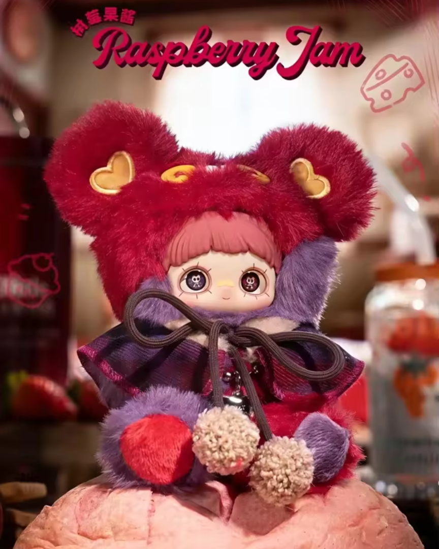 Maymei Tiny Bear Cookie – Raspberry Jam Secret Plush Pendant Doll