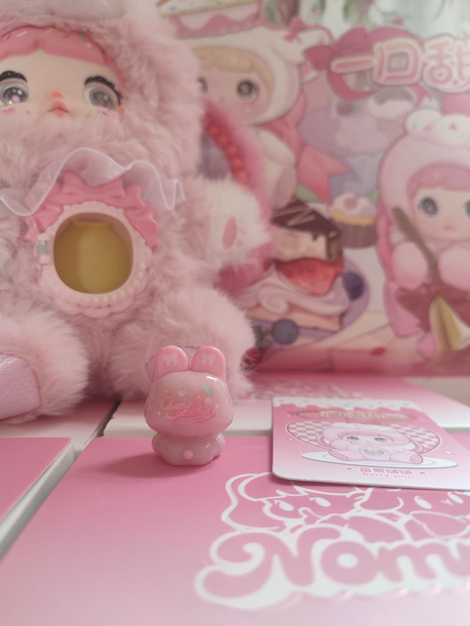 Nommi One Bite Sweetheart Berry Pop – Plush Doll - Secret Garden Collectibles