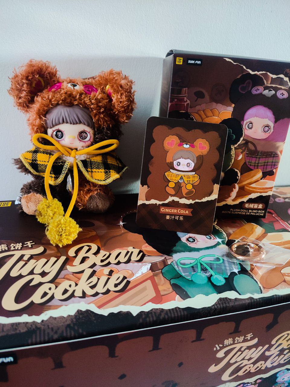 Maymei Tiny Bear Cookie – Ginger Cola Plush Pendant Doll