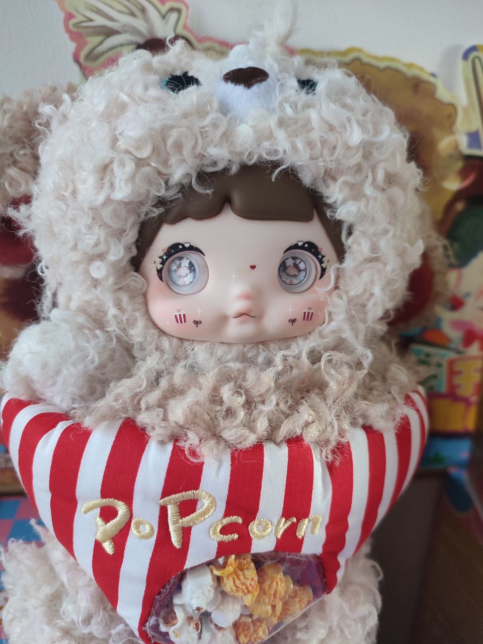 Nommi About The Childhood– Puppy Popcorn Plush Pendant Doll - Secret Garden Collectibles