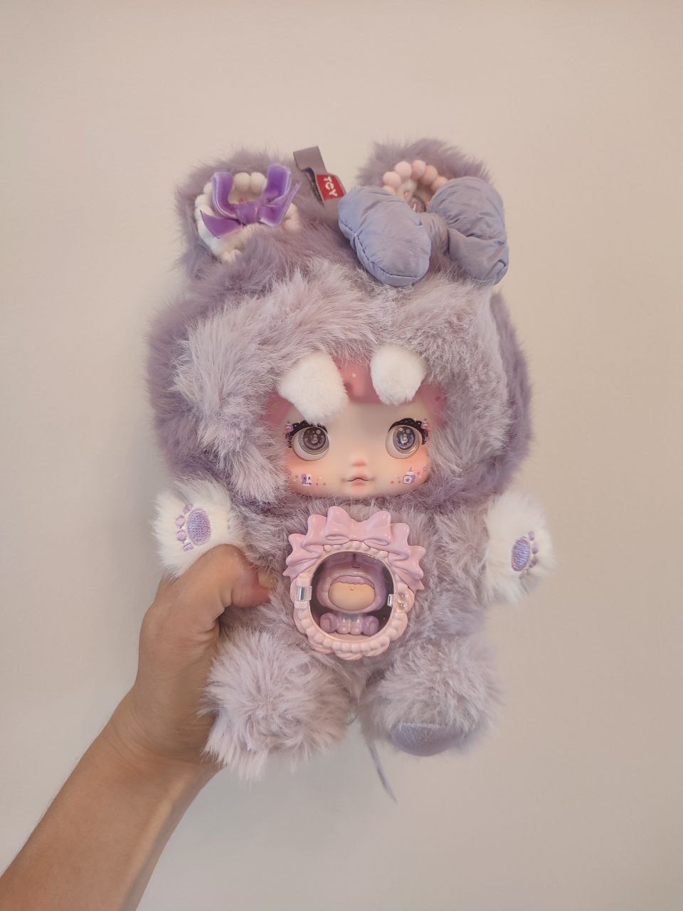 Nommi One Bite Sweetheart Taro Pastry – Plush Doll - Secret Garden Collectibles
