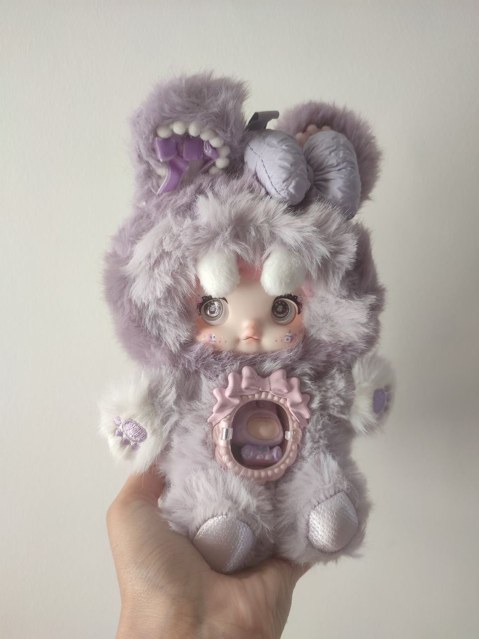 Nommi One Bite Sweetheart Taro Pastry – Plush Doll - Secret Garden Collectibles