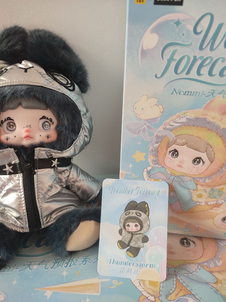 Nommi Weather Forecast Thunderstorm – Plush Pendant Doll (Sealed or Without Box)