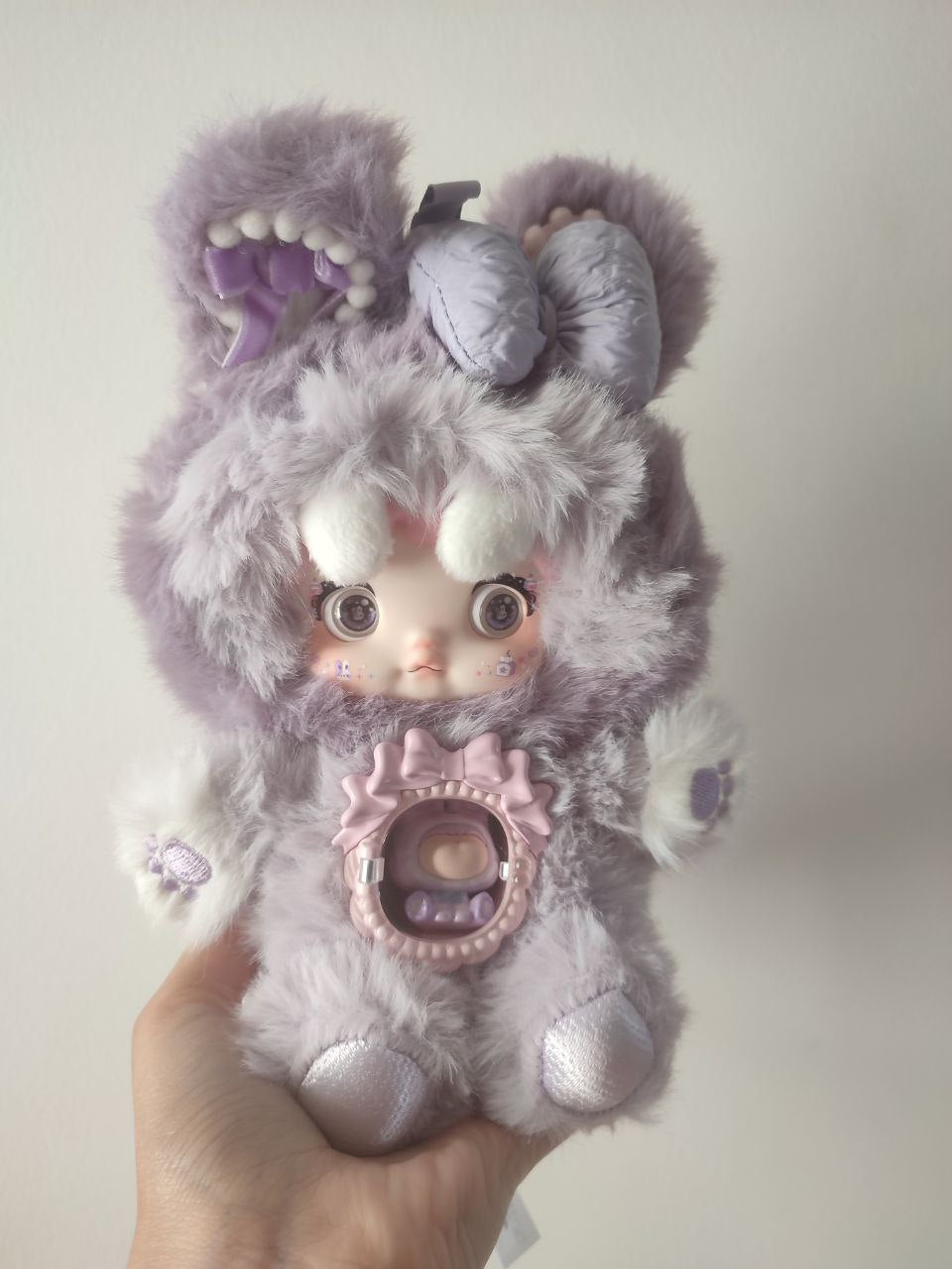 Nommi One Bite Sweetheart Taro Pastry – Plush Doll - Secret Garden Collectibles