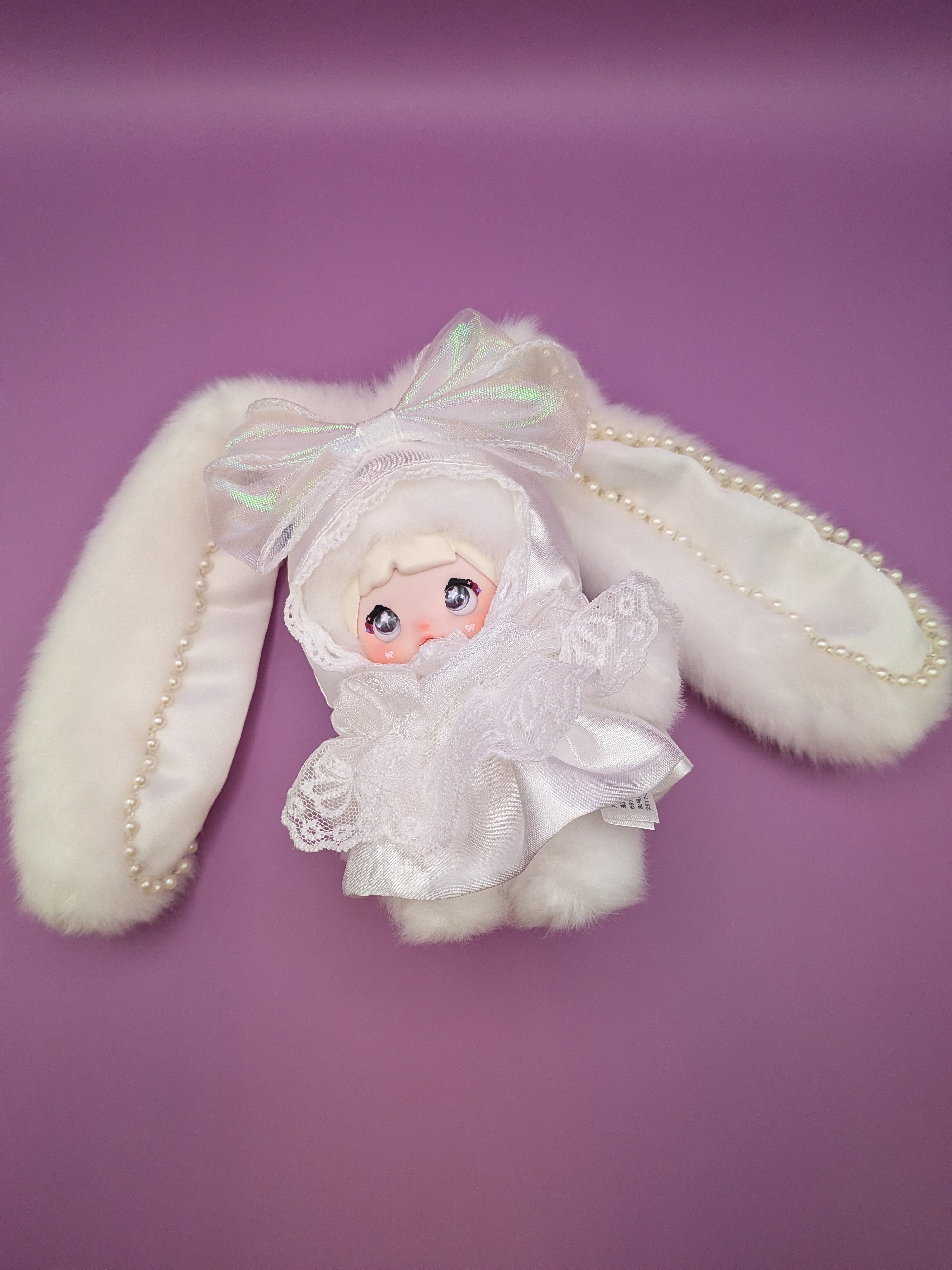 Nommi White Bunny Doll Limited Edition – Vivo S50 Exclusive Interchangeable Eyes Collectible