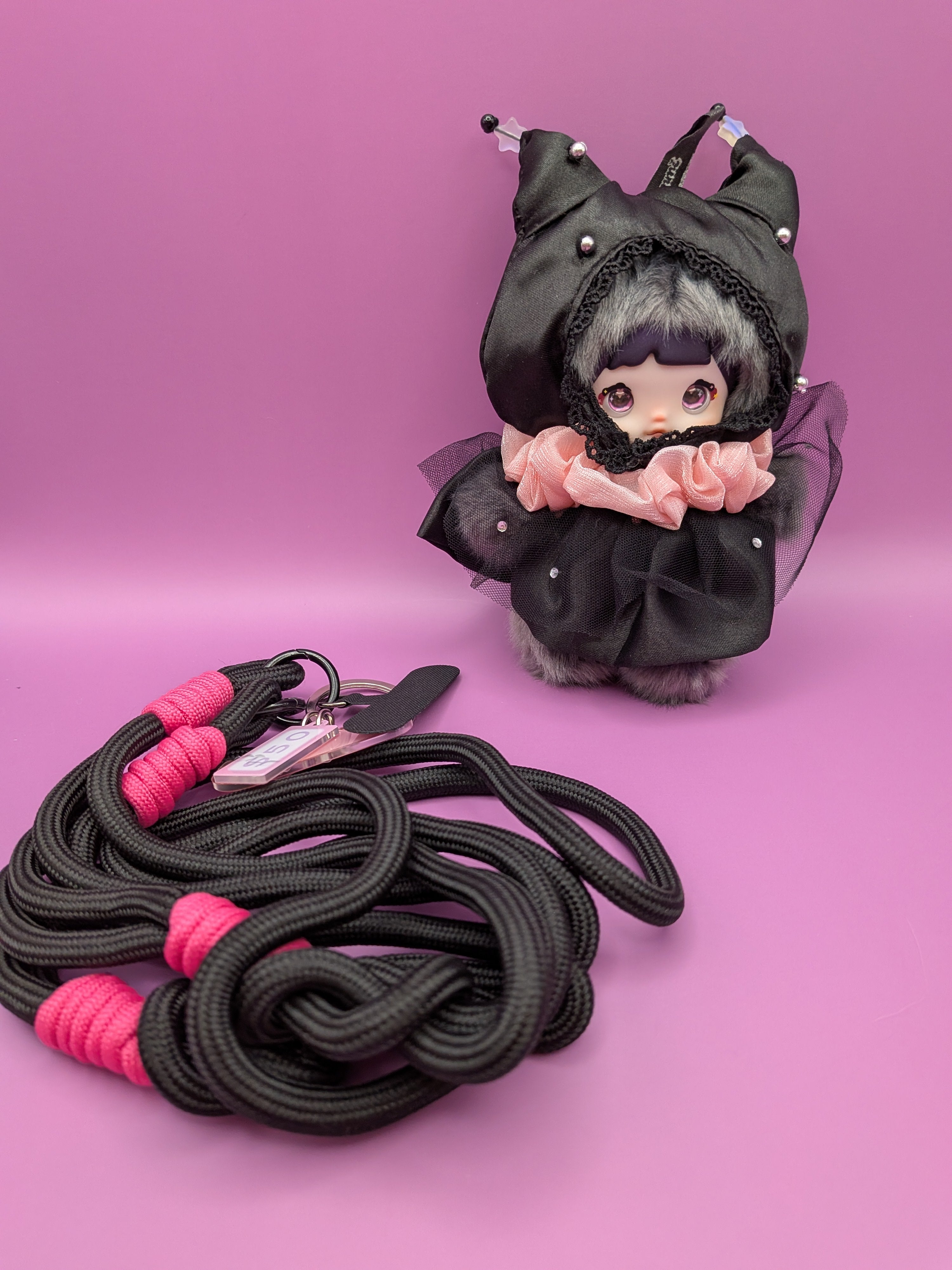 Nommi Black Cat Doll Limited Edition – Vivo S50 Exclusive Interchangeable Eyes Collectible - Secret Garden Collectibles