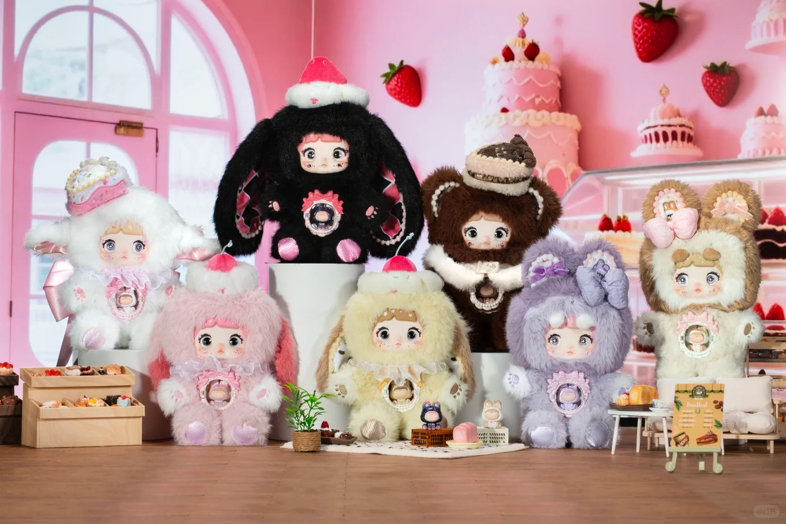 Nommi One Bite Sweetheart BlackBerry Rolls – Plush Doll (SECRET) - Secret Garden Collectibles