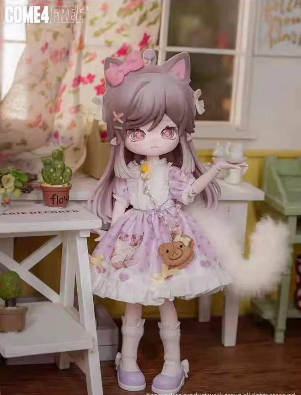 Come4free Minty- the Enchanted forest series BJD confirmed figure Cat - Secret Garden Collectibles