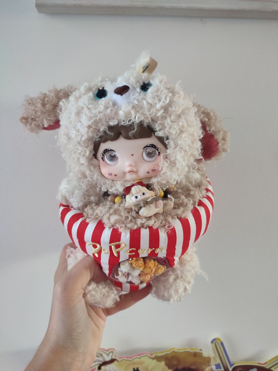 Nommi About The Childhood– Puppy Popcorn Plush Pendant Doll - Secret Garden Collectibles
