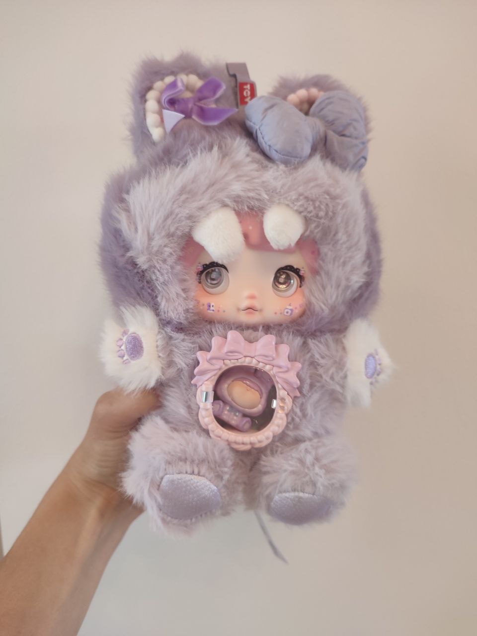 Nommi One Bite Sweetheart Taro Pastry – Plush Doll - Secret Garden Collectibles