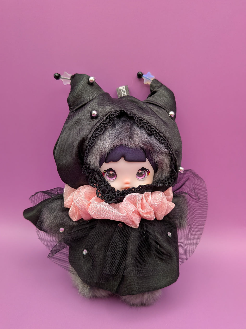 Nommi Black Cat Doll Limited Edition – Vivo S50 Exclusive Interchangeable Eyes Collectible - Secret Garden Collectibles