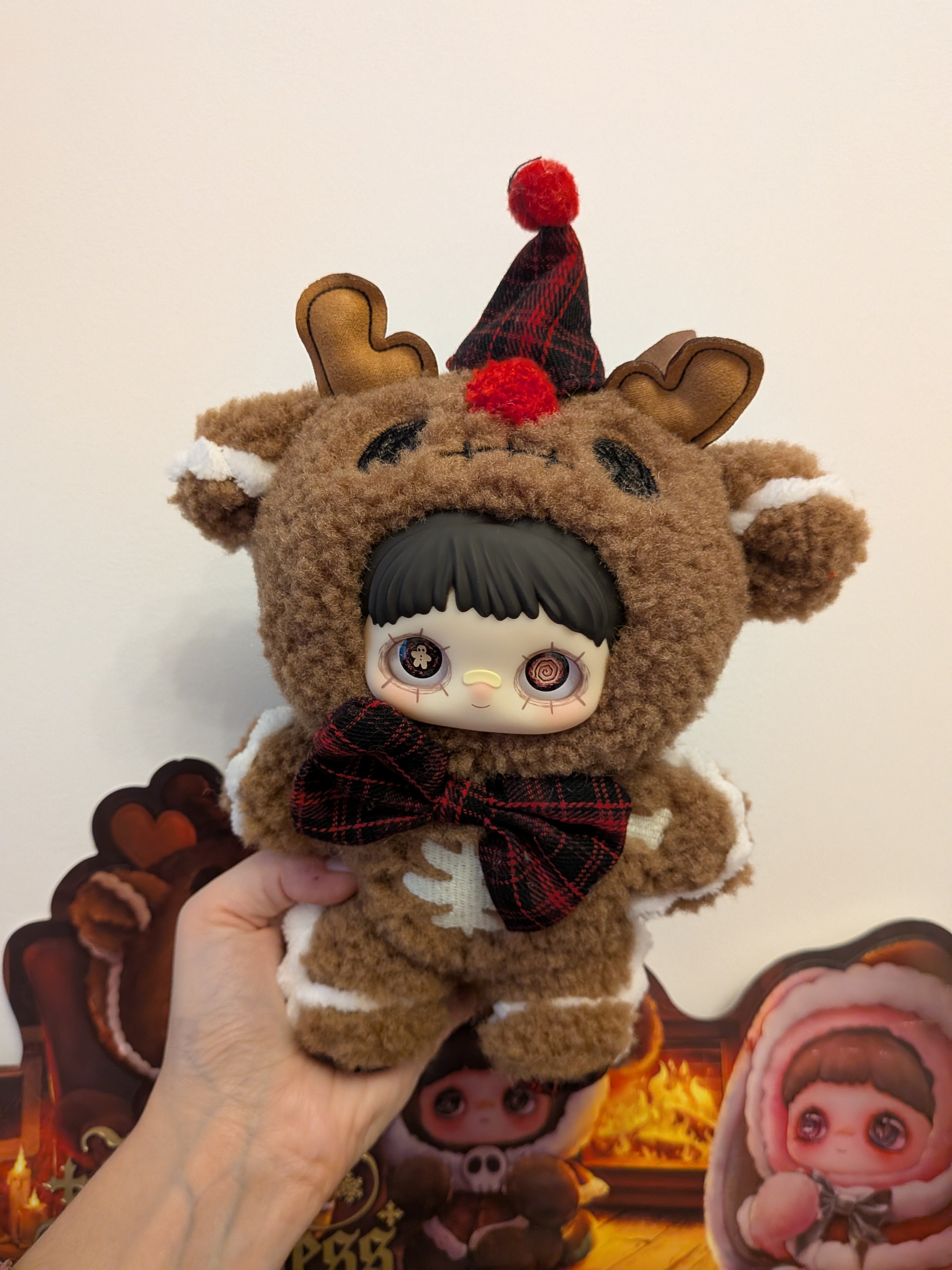 Maymei Winter Weirdness Gingerbread Deer – Plush Pendant Doll (Sealed or Without Box) - Secret Garden Collectibles