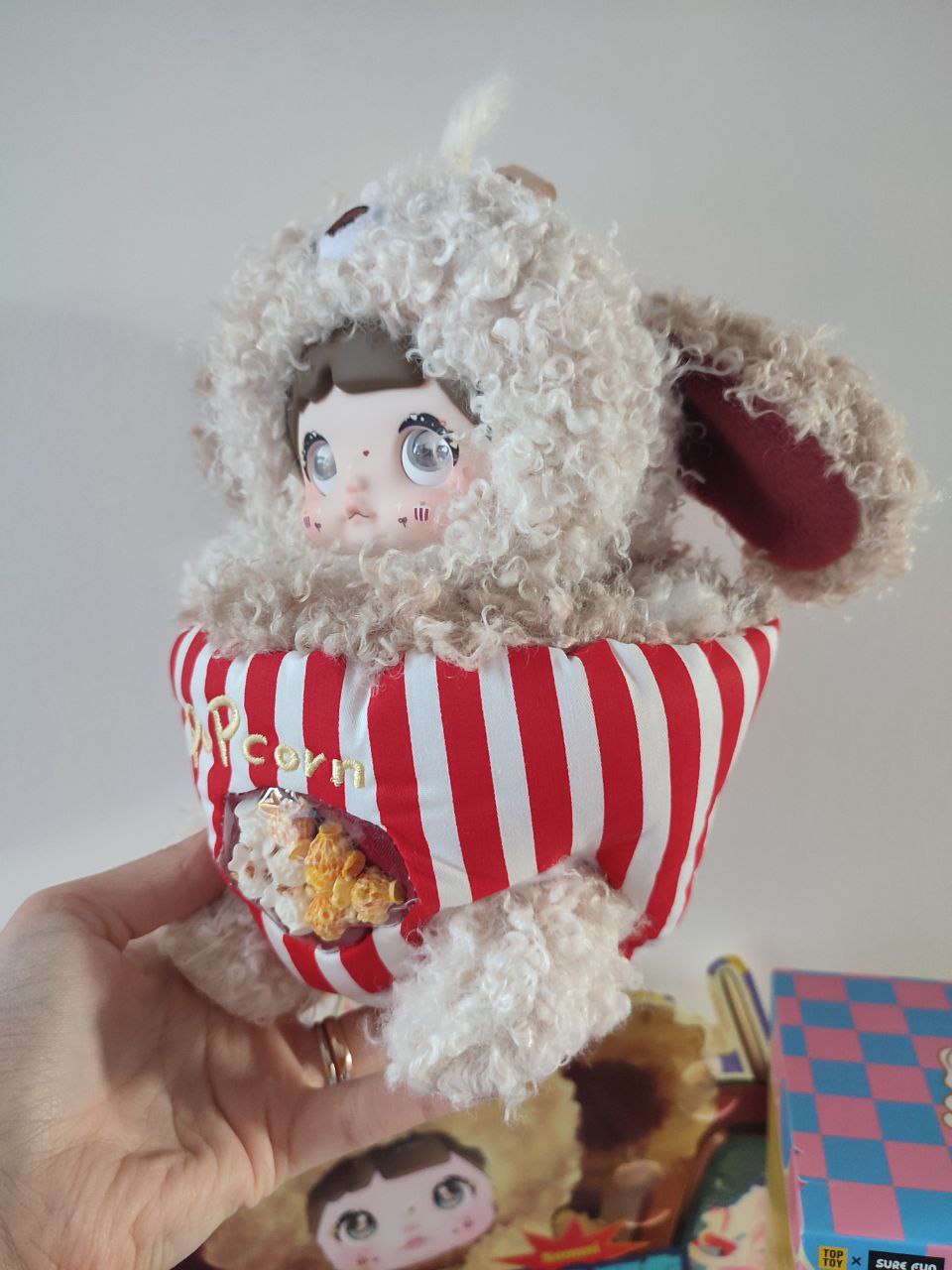 Nommi About The Childhood– Puppy Popcorn Plush Pendant Doll - Secret Garden Collectibles