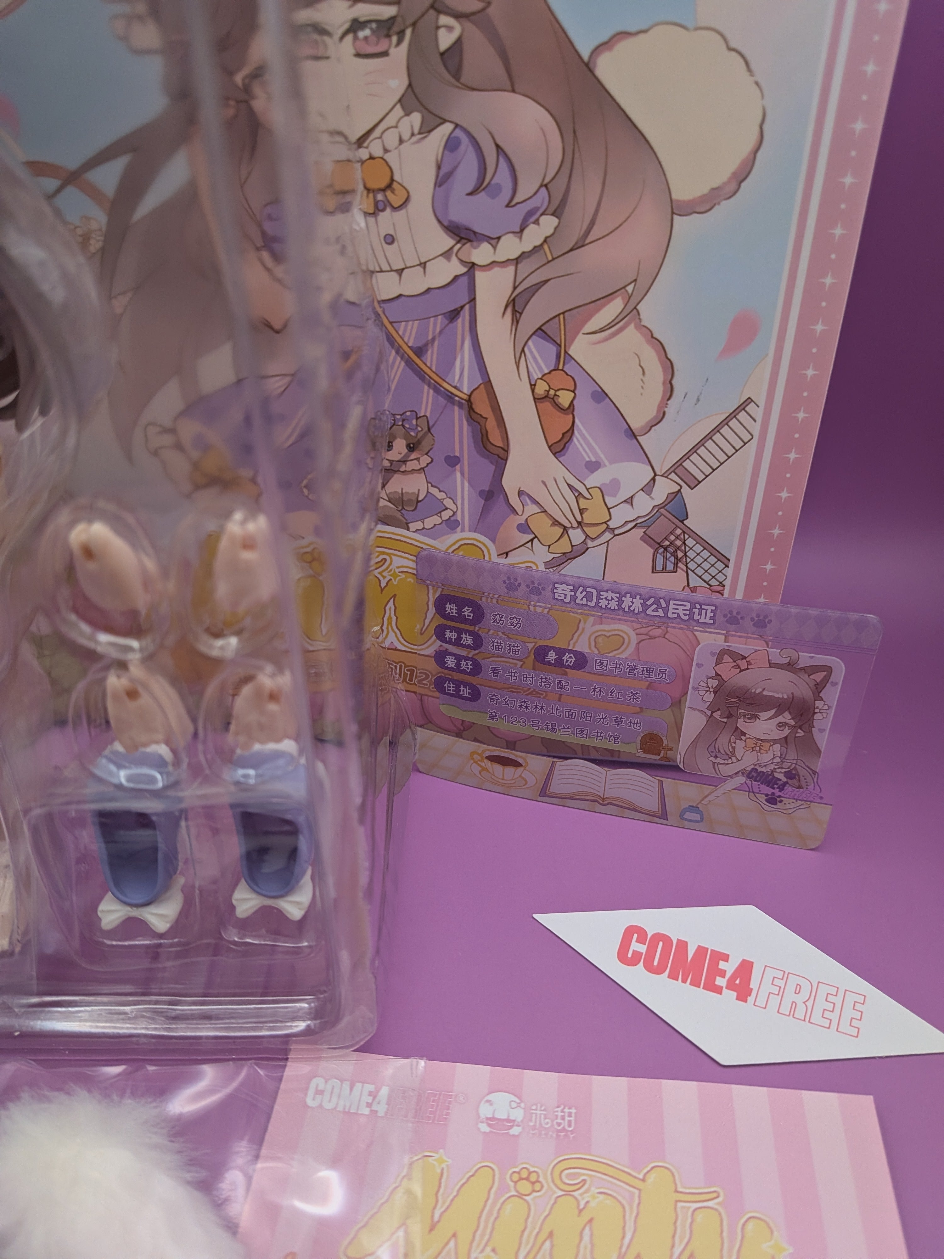 Come4free Minty- the Enchanted forest series BJD confirmed figure Cat - Secret Garden Collectibles