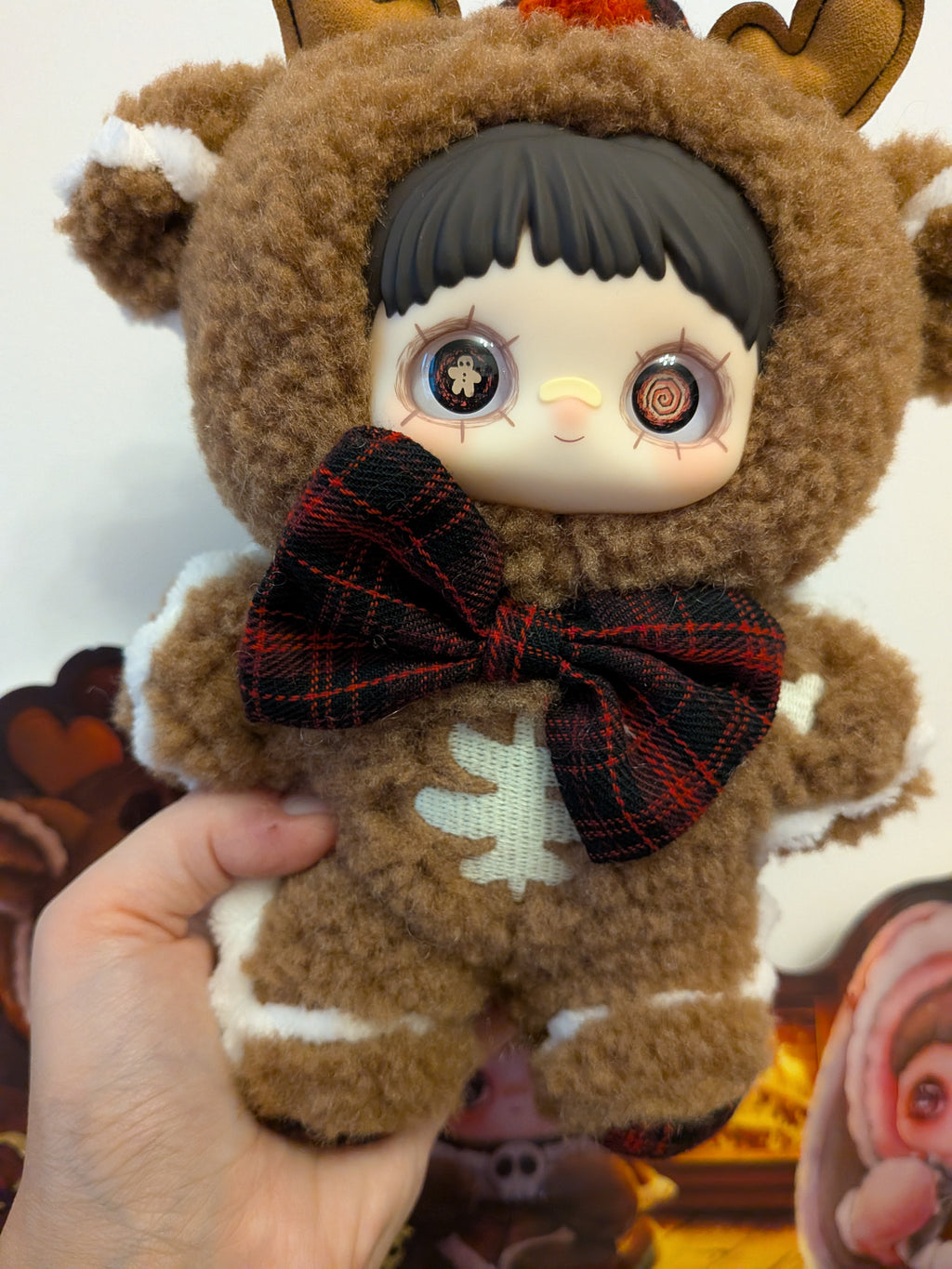 Maymei Winter Weirdness Gingerbread Deer – Plush Pendant Doll (Sealed or Without Box) - Secret Garden Collectibles