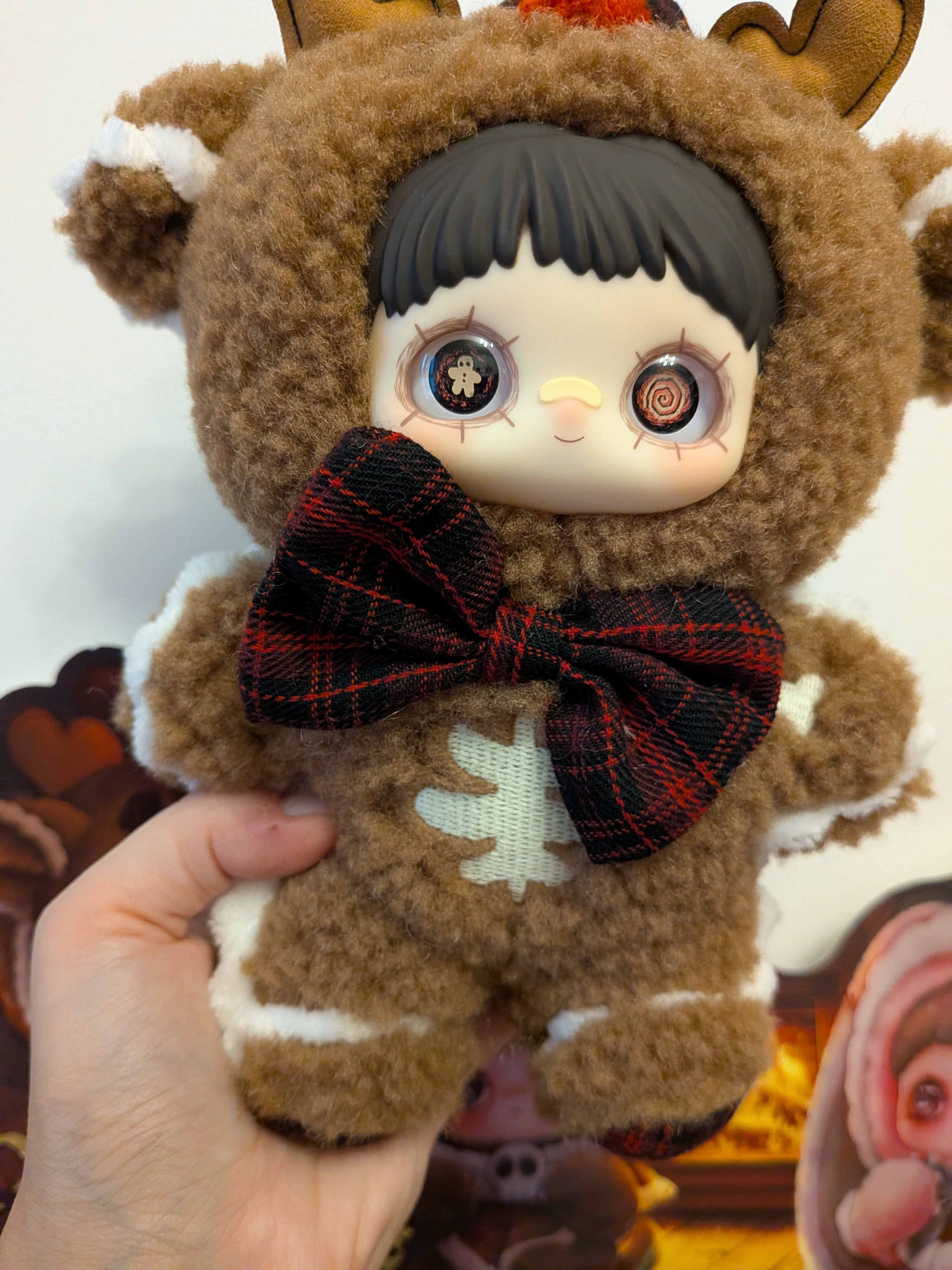 Maymei Winter Weirdness Gingerbread Deer – Plush Pendant Doll (Sealed or Without Box) - Secret Garden Collectibles