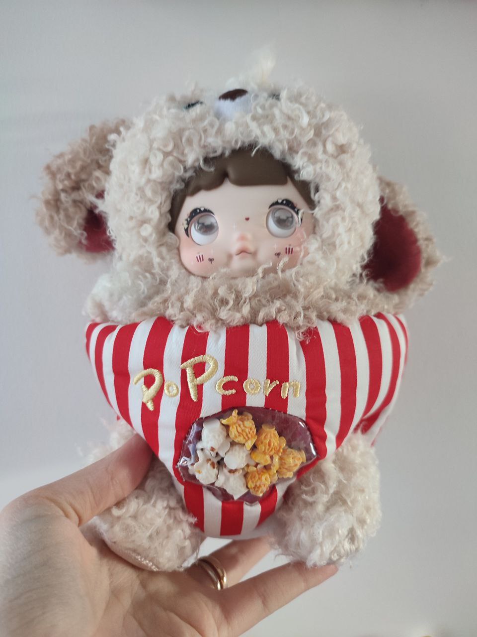 Nommi About The Childhood– Puppy Popcorn Plush Pendant Doll - Secret Garden Collectibles