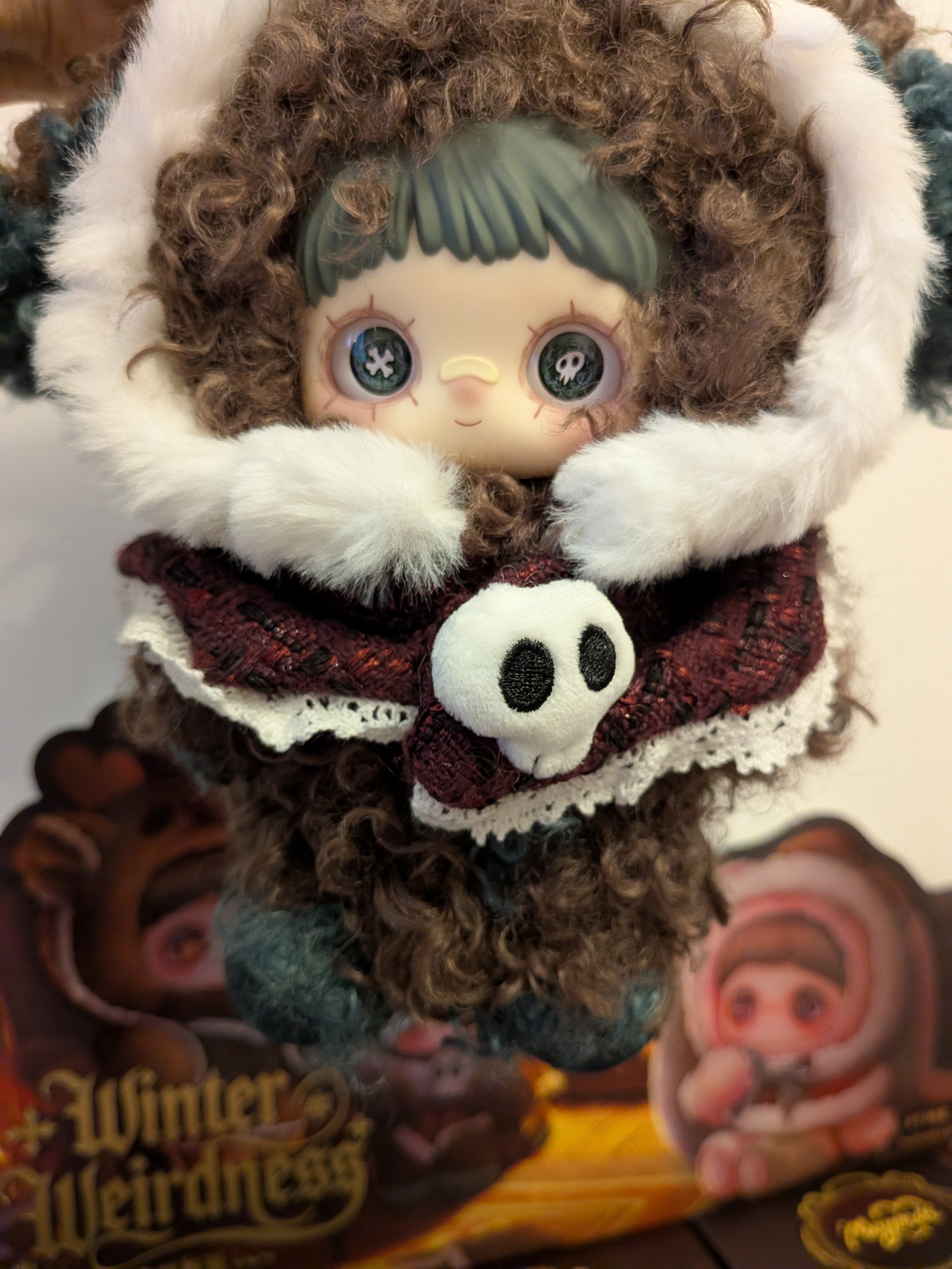 Maymei Winter Weirdness Ghost Puppy – Plush Pendant Doll (Sealed or Without Box) - Secret Garden Collectibles