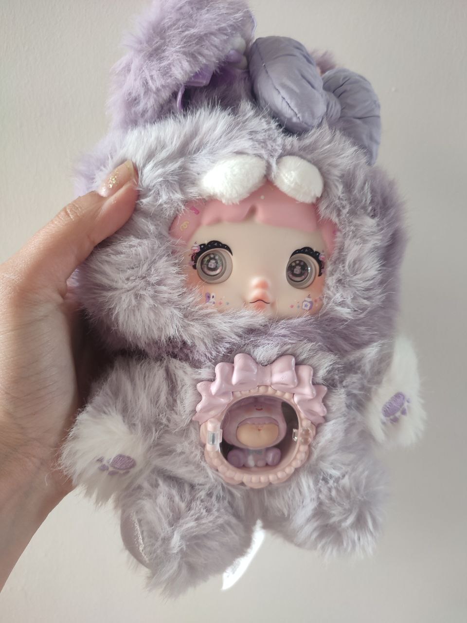 Nommi One Bite Sweetheart Taro Pastry – Plush Doll - Secret Garden Collectibles