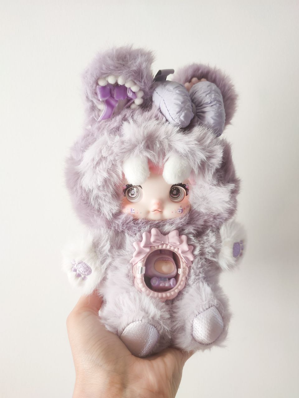 Nommi One Bite Sweetheart Taro Pastry – Plush Doll - Secret Garden Collectibles