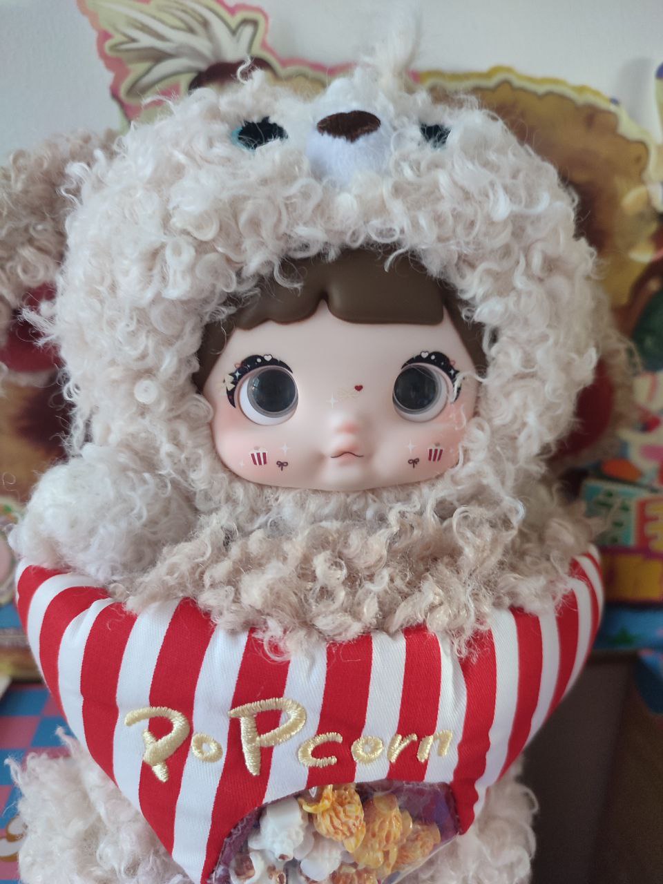 Nommi About The Childhood– Puppy Popcorn Plush Pendant Doll - Secret Garden Collectibles